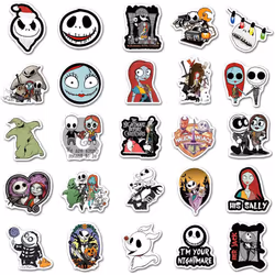 Nightmare Before Christmas Halloween Stickers 50 Pack, Cute Vinyl Waterproof Decals for Laptop, Water Bottles, Guitar, Skateboard Stickers