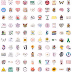 100PCS Stickers for Water Bottles Cute Cartoon Animal Stickers Waterproof Vinyl Stickers Positive Stickers Laptop Stickers for Teens Kids Adults