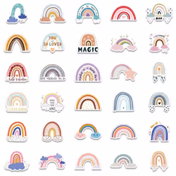 60pcs Rainbow Stickers,Boho Rainbow Stickers,Colorful Rainbow Vinyl Waterproof Decal,for Water Bottle,Phone,Laptop,Skateboard,Wall,or Party Favors