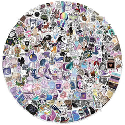 300Pcs Witch Stickers Pack Waterproof Vinyl Magic Mysterious Stickers for Laptop Phone Bicycle Scrapbook MotorcycleSkateboard Suitcase CoolSticker