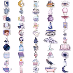 100Pcs Witch Stickers, Magic Moon Stickers, Apothecary Aesthetic Stickers, Vinyl Waterproof Stickers for Water Bottles, Laptops, Phone, Skateboards