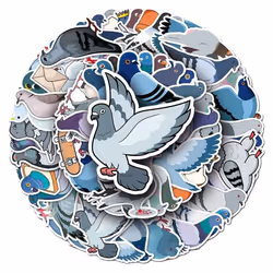 Lovely Pigeon Waterproof Stickers Vinyl Stickers for Luggage Laptop Waterbottles Bike Cup Phone Scrapbook,Cartoon Birds Decal ...