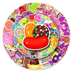 Cartoon Sweet Stickers Popular Waterproof Vinyl Stickers for Notebook Hydroflasks Laptop Computerblet Cup Waterbottles Car ScrapbookDecals Pack50Pcs