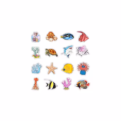 Vinyl Sea World Stickers Laptop Marine Animals Stickers Pack 50 Pcs Sea Marine Decals for Water Bottle Laptops Ipad Cars Luggages