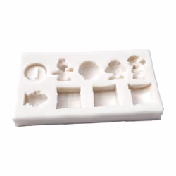 9Hole For Super Mario Yoshi Icon Square Tile Dragon Mushroom Gold Coin Silicone Mold for DIY Fudge Candy Making Chocolate Mold Cake Decoration Mold
