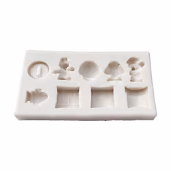 9Hole For Super Mario Yoshi Icon Square Tile Dragon Mushroom Gold Coin Silicone Mold for DIY Fudge Candy Making Chocolate Mold Cake Decoration Mold