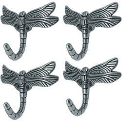 Decorative Dragonfly Hooks - Dragonfly Coat Towel Robe Bathroom Wall Animal Hooks Outdoor(Pack of 4)
