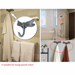 Decorative Dragonfly Hooks - Dragonfly Coat Towel Robe Bathroom Wall Animal Hooks Outdoor(Pack of 4)