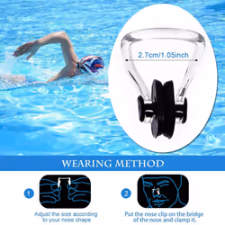 Waterproof Swimming Nose Clips Nose Plugs Nose Protector for Swimming Adults Kids-