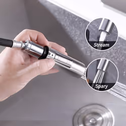 Spare Kitchen Faucet Nozzle Hand Shower Universal Removable Faucet Head G1 / 2 Stainless Steel Sus304 Brushed,