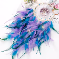 Dream Catcher Tree of Life Wall Decor with Crystal Stone Handmade Dream Catchers for Bedroom Bohemian Home Decor Wedding Ornament Craft Gift
