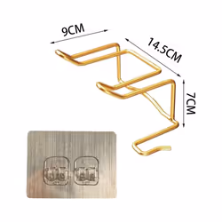 Hair Dryer Holder, Wall Mounted Hair Dryer Holder, Stainless Steel Hair Dryer Holder, for Kitchen Bathroom Hair Salon