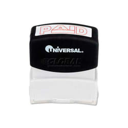 Universal B1428270 Message Stamp - Paid - Pre-Inked & Re-Inkable - Red