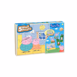 Peppa Pig 5 Wooden Puzzles