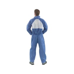 3M 4530 FLAME SPREAD RETARDANT SR DISPOSABLE COVERALL BLUE/WHITE XXL