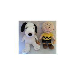 Peanuts Collection Bundle--Charlie Brown 12 Plush and Snoopy 12 Plush
