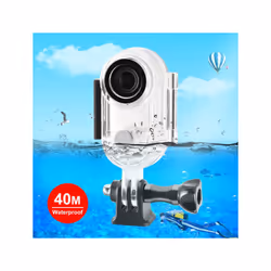 For Insta360 GO 3 / GO 3S PULUZ 40m Underwater Waterproof Housing Case with Base Adapter & Screw (Transparent)