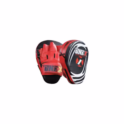 Boxing Focus Pads Punching Mitts Punch Curved Pads - RED / BLACK