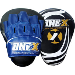 Boxing Focus Pads Punching Mitts Punch Curved Pads - BLUE / BLACK