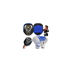 Boxing focus pads set 6oz Gloves Focus Pads Boxing - BLUE / BLACK