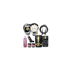 Boxing Gloves and Focus Pads Kickboxing Punching - BLACK / WHITE