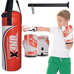 40cm Punch Bag Kids Junior Toy MMA Boxing Set - RED
