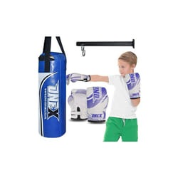 40cm Punch Bag Kids Junior Toy MMA Boxing Set - BLUE