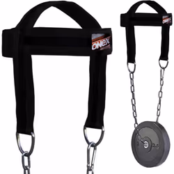 Head Harness Weight Lifting Training Neck Strengthener Workout Gym Blk