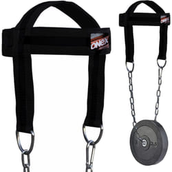 Head Harness Weight Lifting Training Neck Strengthener Workout Gym Blk