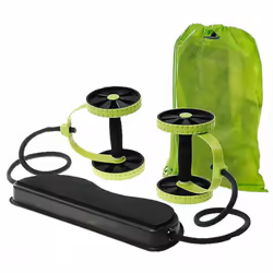 Fitness Wheel Abdominal Exercise Twin Flex ABS Thigh Workout Equipment