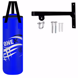 2ft Kids Punch Bag with Hanging Wall Bracket set for punching training