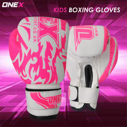 Kids Boxing Gloves 6oz Junior Training & punching - 6oz blk pink