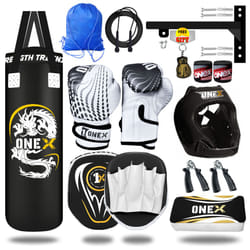 3ft Punch Bag Junior Filled Boxing Training Kickboxing MMA Gloves Set