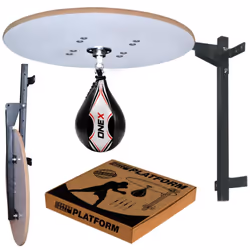 Heavy Duty Punching Bag SpeedBall Platform Boxing Swivel Stand Workout