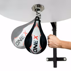 Heavy Duty Punching Bag SpeedBall Platform Boxing Swivel Stand Workout