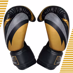 Junior Boxing Gloves MMA Sparring punching Gloves - Golden