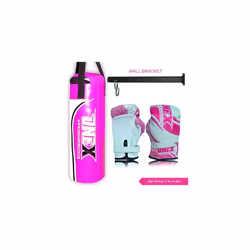 Kids Punch bag 40cm Children Play Boxing Set - Pink