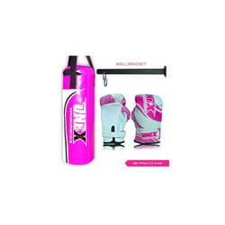 Kids Punch bag 40cm Children Play Boxing Set - Pink