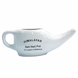 Ceramic Neti pot Nasal Cleansing Pot - Relief from Allergy & Sinus Symptoms 2X