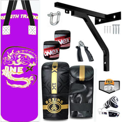 Boxing Bag 3ft Junior Kickboxing Set - Purple