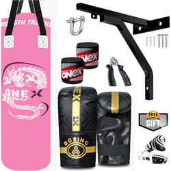 Boxing Bag 3ft Junior Kickboxing Set - Pink