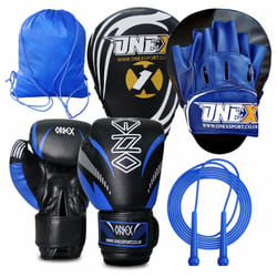 Boxing Gloves 6oz Adult Focus Pad Drawstring Bag Skipping Rope
