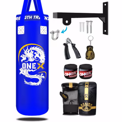 Punch Bag Set Junior Boxing Training 3ft Unfilled - Blue Set