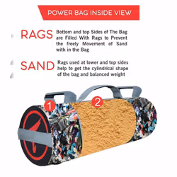Sand Bag Weighted Power Bag Strength Powerlifting Exercise Bag