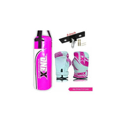 Kids Punch Bag Kick Boxing 2oz Gloves 40cm Punching Training set