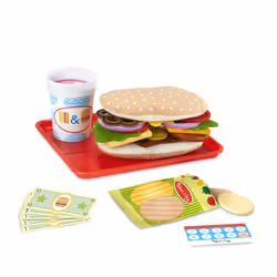 Melissa & Doug Sandwich Toy Shop - Wooden Play Food Sets for Children Kitchen Toys for Girls or Boys 3+ - Wooden Food Toys & Play Kitchen Accessories