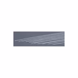 EverGreen EVG122 0.02 x 0.04 in. Styrene Strips Railroad Scratch Building Supply, White