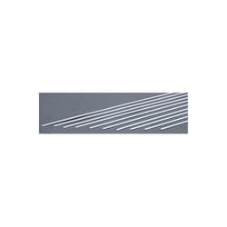 EverGreen EVG124 0.02 x 0.08 in. Styrene Strips Railroad Scratch Building Supply, White
