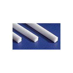 EverGreen EVG247 0.04 in. Quarter Round Styrene Railroad Scrtach Building Supply, Opaque White