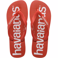 Havaianas Top Logomania Mens Flip Flops - 9/10 UK, Ruby Red